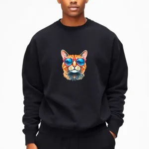 Lifes Better With A Cat Nearby Sweatshirt